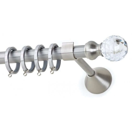 Κουρτινόξυλο Φ20 8558 Νίκελ ματ