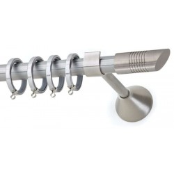 Κουρτινόξυλο Φ20 Blue Νίκελ ματ