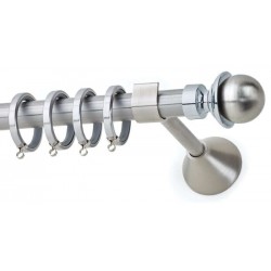 Κουρτινόξυλο Φ20 Cronos Νίκελ ματ