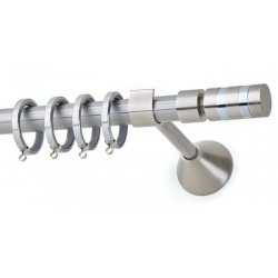 Κουρτινόξυλο Φ20 Fox Νίκελ ματ