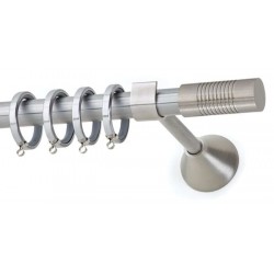 Κουρτινόξυλο Φ20 Red Νίκελ ματ