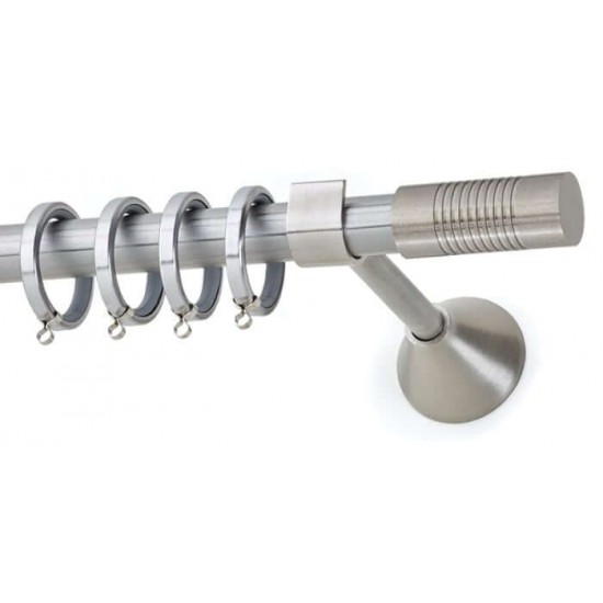 Κουρτινόξυλο Φ20 Red Νίκελ ματ