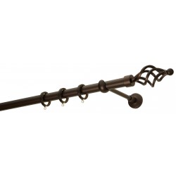 Κουρτινόξυλο Φ25 R0454 Αντικέ Σκουριά