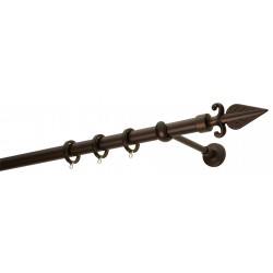 Κουρτινόξυλο Φ25 R0447 Αντικέ Σκουριά