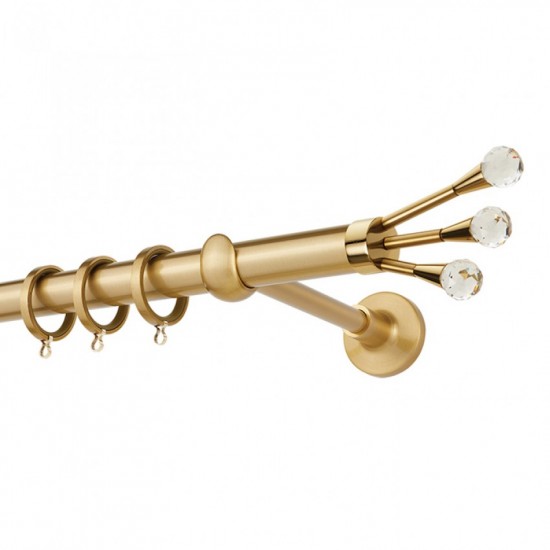 Κουρτινόξυλο Φ25 PR0433 Όρο ματ / Όρο