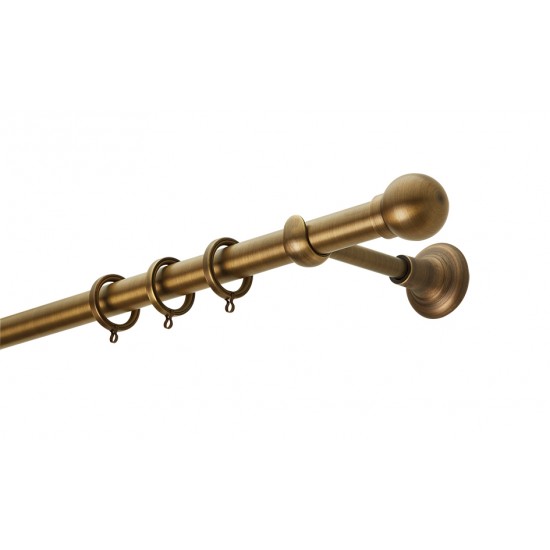 Κουρτινόξυλο Φ25 Ε0058 Μπρονζέ