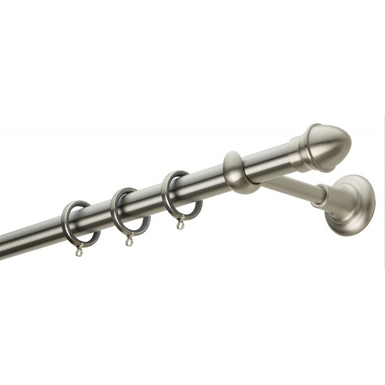 Κουρτινόξυλο Φ25 CL0073 Νίκελ ματ