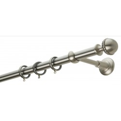 Κουρτινόξυλο Φ25 CL0076 Νίκελ ματ