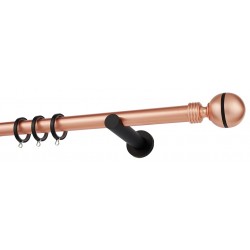 Κουρτινόξυλο Φ25 Α0079 Χαλκός Ματ / Μαύρο Κουρτινόξυλο Φ25 Α0079 Χαλκός Ματ / Μαύρο