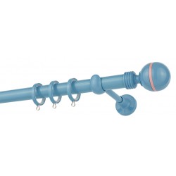 Κουρτινόξυλο Φ25 CP0079 Γαλάζιο Ρόζ