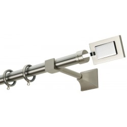 Κουρτινόξυλο Φ25 PR4017 Νίκελ ματ / Χρώμιο