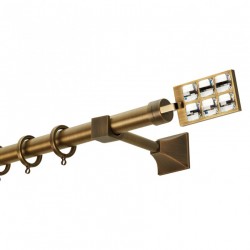 Κουρτινόξυλο Φ25 PR4020 Μπρονζέ