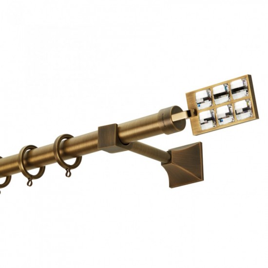 Κουρτινόξυλο Φ25 PR4020 Μπρονζέ