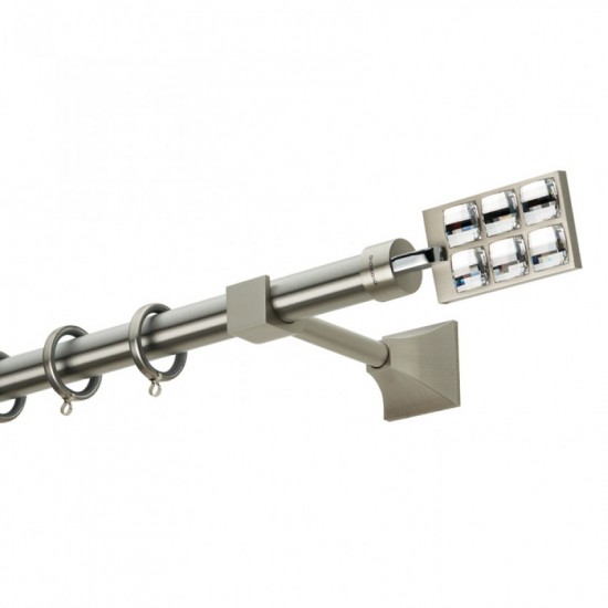 Κουρτινόξυλο Φ25 PR4020 Νίκελ ματ / Χρώμιο Κουρτινόξυλο Φ25 PR4020 Νίκελ ματ / Χρώμιο