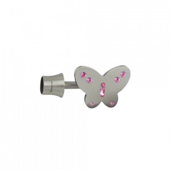 Κουρτινόξυλο Φ25 PR4052 Νίκελ ματ