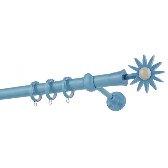 Κουρτινόξυλο Φ25 CP4054 Γαλάζιο Γκρί