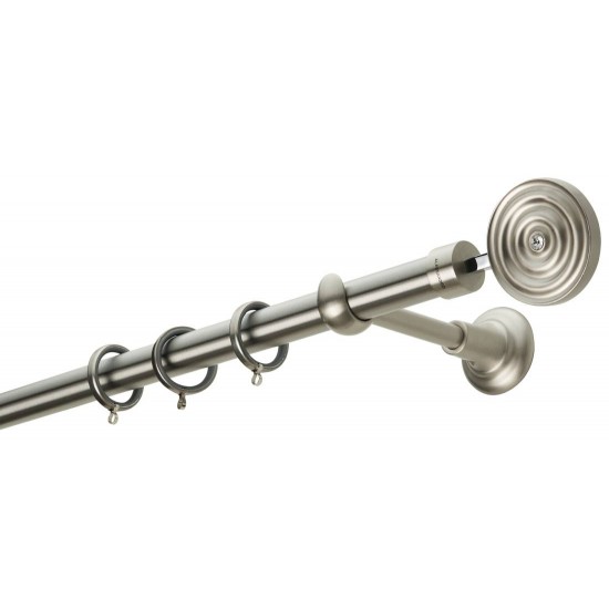 Κουρτινόξυλο Φ25 CL4074 Νίκελ ματ