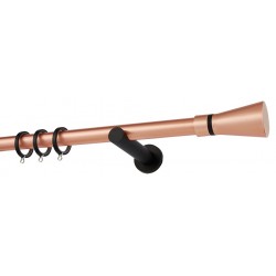 Κουρτινόξυλο Φ25 Α4110 Χαλκός Ματ / Μαύρο Κουρτινόξυλο Φ25 Α4110 Χαλκός Ματ / Μαύρο