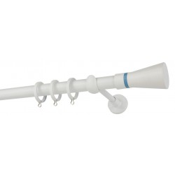 Κουρτινόξυλο Φ25 CP4110 Λευκό Γαλάζιο