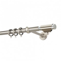 Κουρτινόξυλο Φ25 PR4123 Νίκελ ματ / Χρώμιο