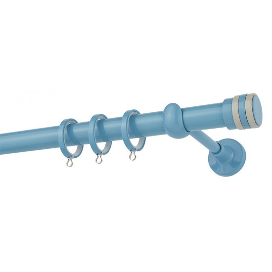 Κουρτινόξυλο Φ25 CP4132 Γαλάζιο Γκρί