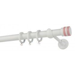 Κουρτινόξυλο Φ25 CP4132 Λευκό Ρόζ