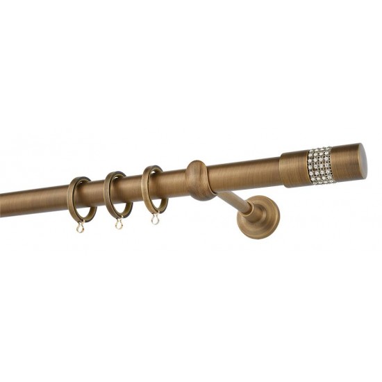 Κουρτινόξυλο Φ25 Ε4134 Μπρονζέ Κουρτινόξυλο Φ25 Ε4134 Μπρονζέ