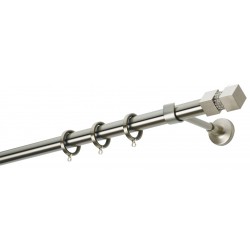 Κουρτινόξυλο Φ25 Ε4136 Νίκελ Ματ Κουρτινόξυλο Φ25 Ε4136 Νίκελ Ματ