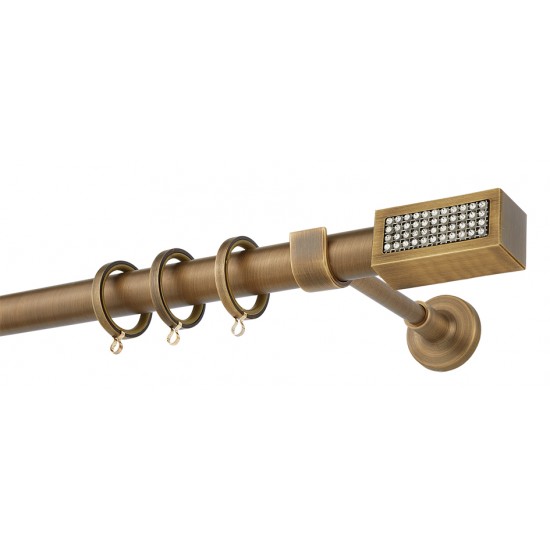 Κουρτινόξυλο Φ25 Ε4138 Μπρονζέ