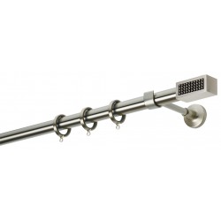 Κουρτινόξυλο Φ25 Ε4138 Νίκελ Ματ