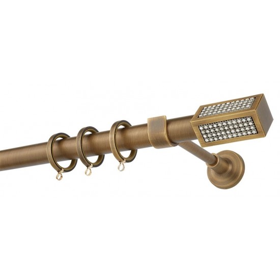 Κουρτινόξυλο Φ25 Ε4139 Μπρονζέ