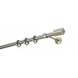 Κουρτινόξυλο Φ25 Ε4139 Νίκελ Ματ