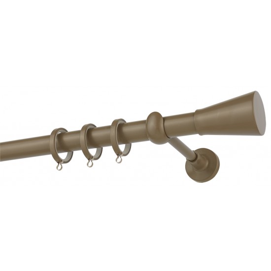 Κουρτινόξυλο Φ25 CP4141 Καφέ Ελιάς