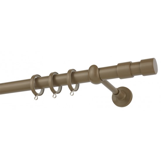 Κουρτινόξυλο Φ25 CP4142 Καφέ Ελιάς