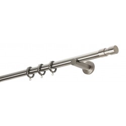 Κουρτινόξυλο Φ25 Α4142 Νίκελ Ματ