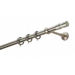 Κουρτινόξυλο Φ25 Ε4142 Νίκελ Ματ