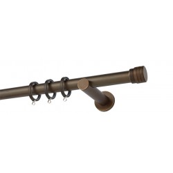 Κουρτινόξυλο Φ25 Α4143 Μπρονζέ Ματ