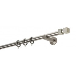 Κουρτινόξυλο Φ25 Α4144 Νίκελ Ματ