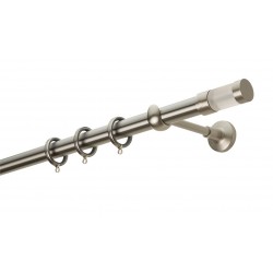 Κουρτινόξυλο Φ25 Ε4145 Νίκελ Ματ