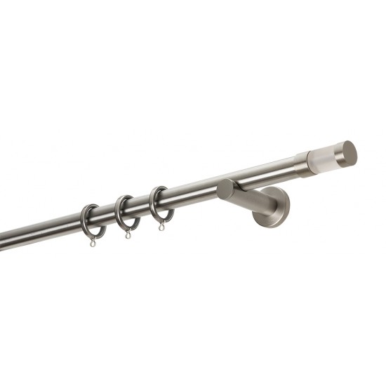 Κουρτινόξυλο Φ25 Α4145 Νίκελ Ματ