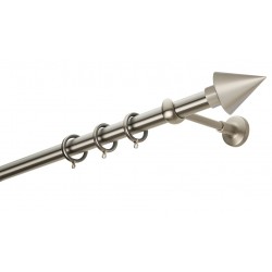 Κουρτινόξυλο Φ25 Ε4146 Νίκελ Ματ