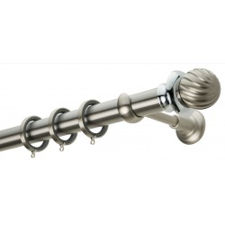 Κουρτινόξυλο Φ35 CL0423 Νίκελ ματ / Χρώμιο