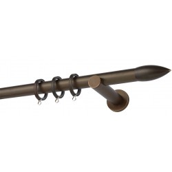 Κουρτινόξυλο Φ25 Α0430 Μπρονζέ Ματ