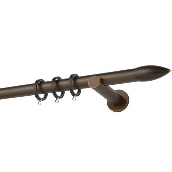 Κουρτινόξυλο Φ25 Α0430 Μπρονζέ Ματ