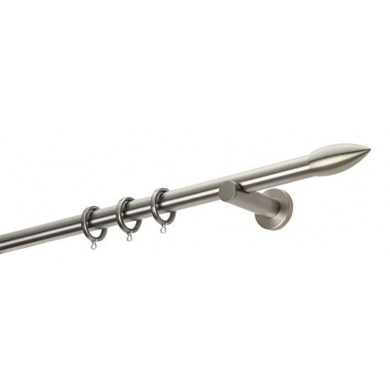 Κουρτινόξυλο Φ25 Α0430 Νίκελ Ματ