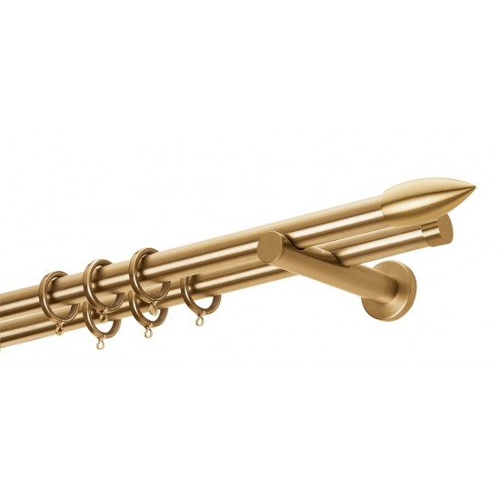 Διπλό Κουρτινόξυλο Φ25 Α0430 Όρο Ματ