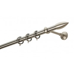 Κουρτινόξυλο Φ25 Ε0430 Νίκελ Ματ