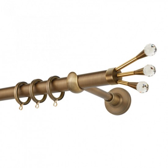 Κουρτινόξυλο Φ25 PR0433 Μπρονζέ / Όρο