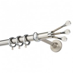 Κουρτινόξυλο Φ25 PR0433 Ίνοξ Lux / Νίκελ ματ