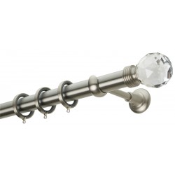 Κουρτινόξυλο Φ20 S0434 Νίκελ ματ